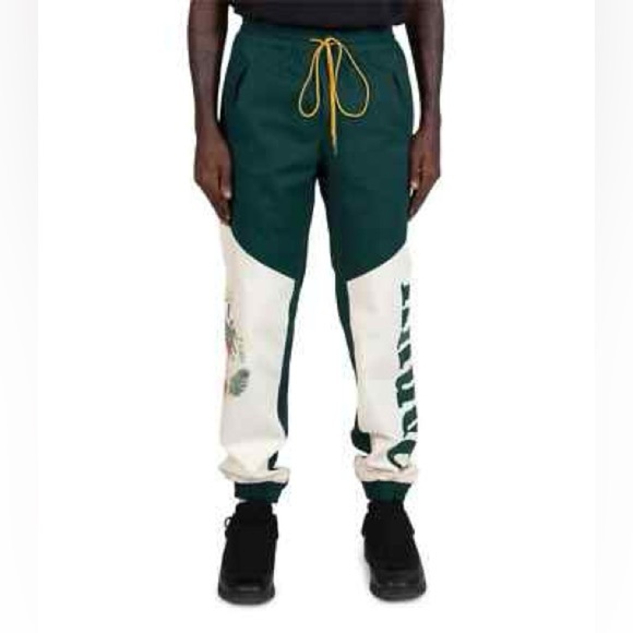Rhude Flight Pant Size M Mens Green Cotton Track RARE - Picture 1 of 11